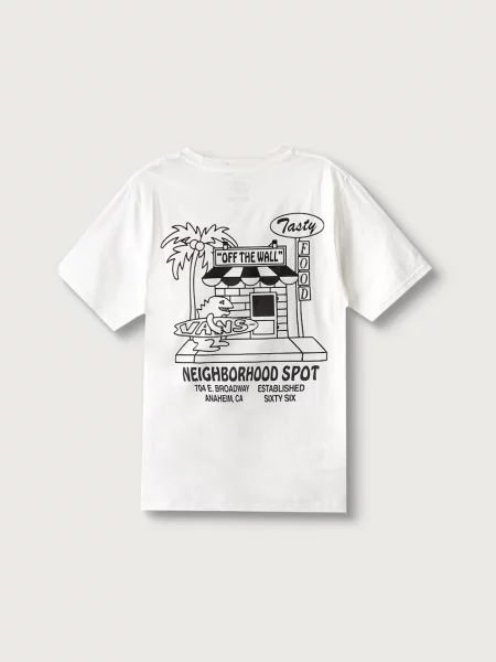 Vans majica za djecu od pamuka Food Spot SS Tee bijela