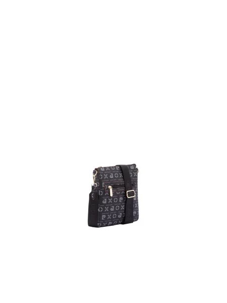 Torebka crossbody Pierre Cardin skórzana czarna