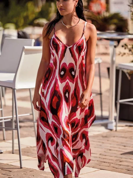 Летнее пляжное платье