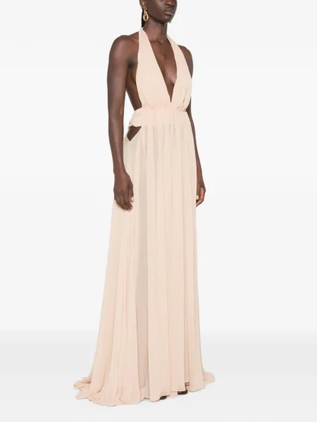 Rochie maxi Arcina Ori cu gât halter