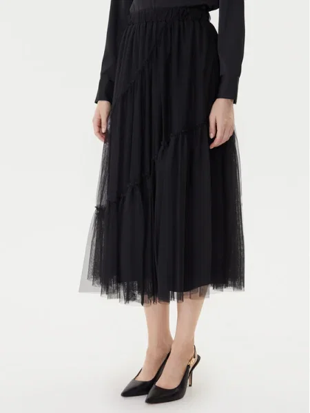 TWINSET fustă din tulle negru