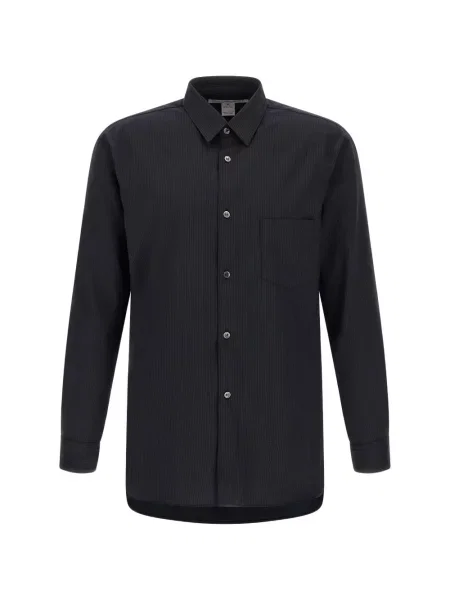 Cămașă Comme Des Garçons Shirt asimetrică albastru