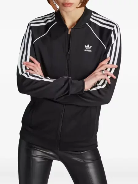 Trčanje chunky jakna Adidas crna