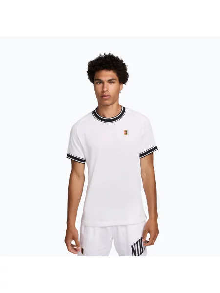 Tricou de tenis pentru bărbați Nike Court Heritage white/black alb