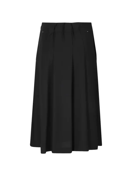 Cu centură fustă midi Tela negru