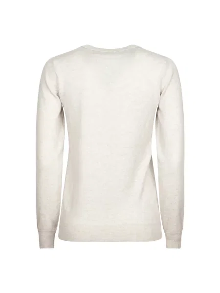 Sweter Brunello Cucinelli z kaszmiru beżowy