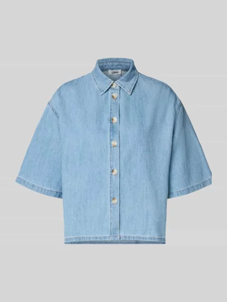 Koszulka jeansowa o kroju relaxed fit z czystej bawełny S.oliver Red Label