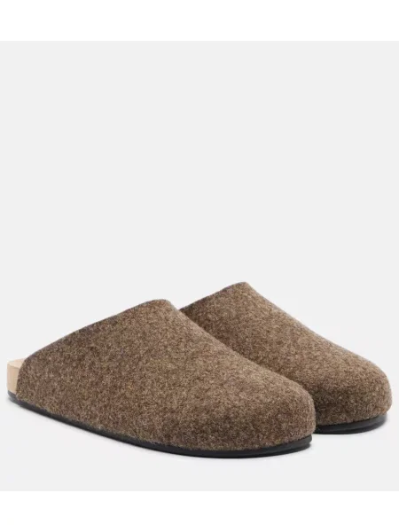 Papuci tip mules The Row maro
