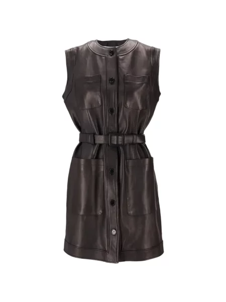 Cu centură rochie mini La Rose fără mâneci roz