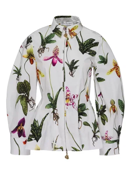 Cămașă Oscar De La Renta cu imagine alb
