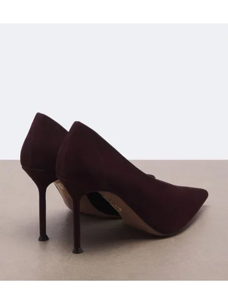 Pantofi cu toc Aquazzura din piele de căprioară