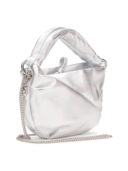 Torebka Jimmy Choo skórzana szara