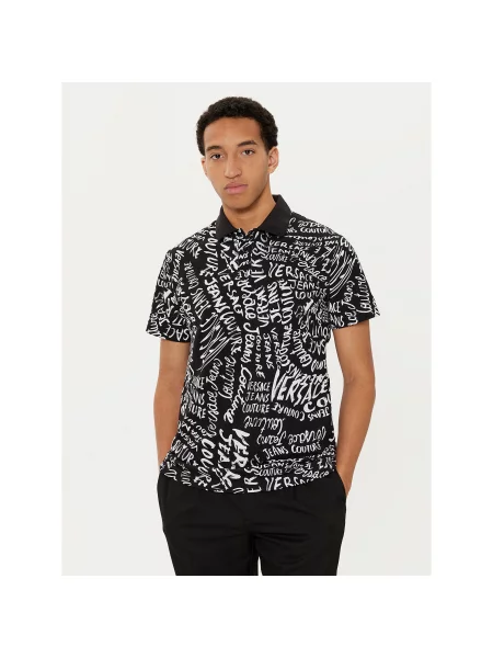 Versace Jeans Couture Polo majica Regular Fit črna