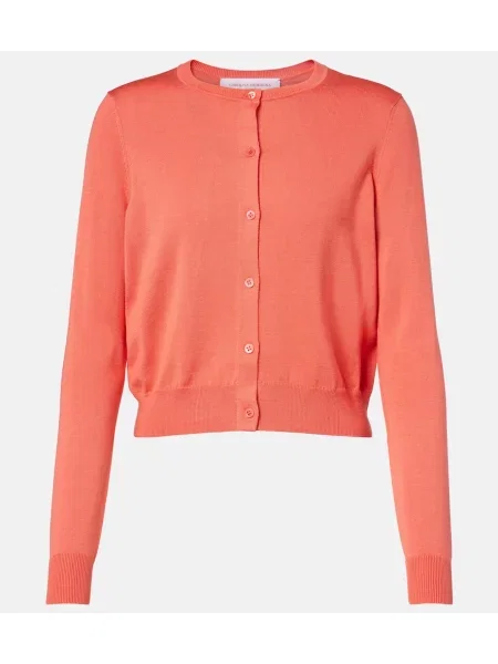 Cropp cardigan Carolina Herrera de mătase roz