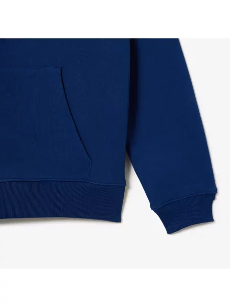 Lacoste Bluza Z Kapturem Unisex Loose Fit Organic Cotton granatowa