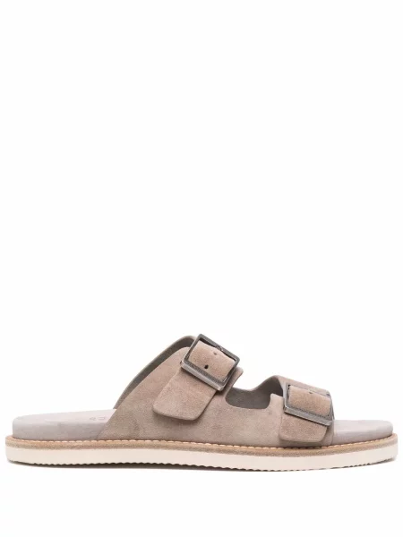 Sandały Brunello Cucinelli zamszowe