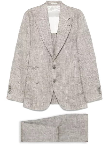Odijelo Brunello Cucinelli s herringbone uzorkom