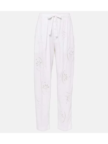 Pantaloni Isabel Marant alb