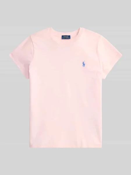 T-shirt z wyhaftowanym logo Polo Ralph Lauren różowa