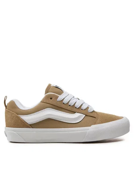 VANS Sportbačiai be auliuko Knu Skool rusvai žalia balta