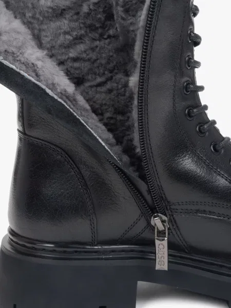 Шкіряні Черевики Estro чорний