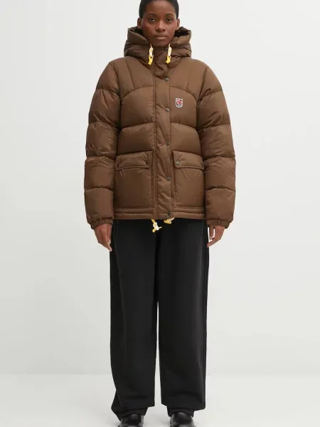 Пуховик Fjallraven коричневый