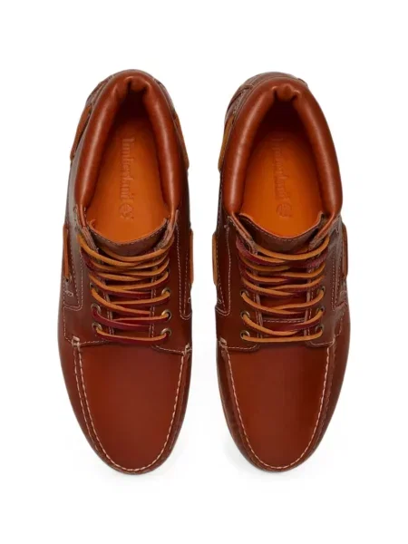 Μποτάκια αστραγάλου Timberland με κορδόνια με δαντέλα καφέ