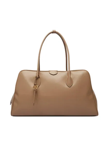 Geantă Calvin Klein Emblem Trio Large Work Bag bej