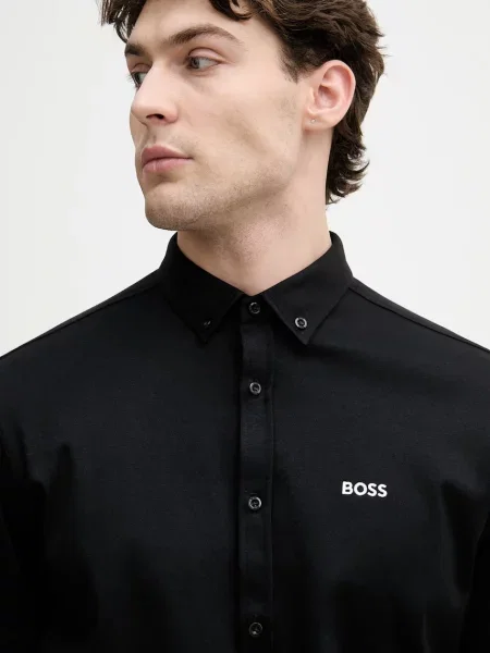 Рубашка Boss Green зеленая