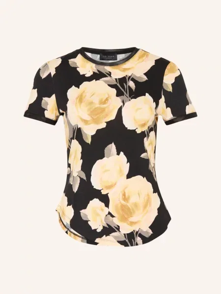 Ted Baker Tričko Thira / tmavě žlutá černá