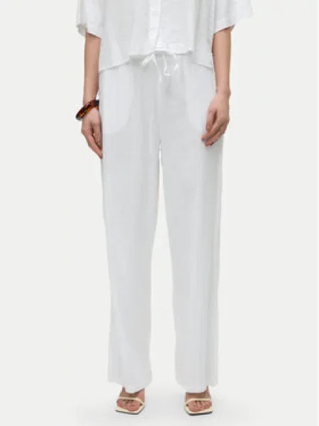Vero Moda Kalhoty z materiálu Linn bílá