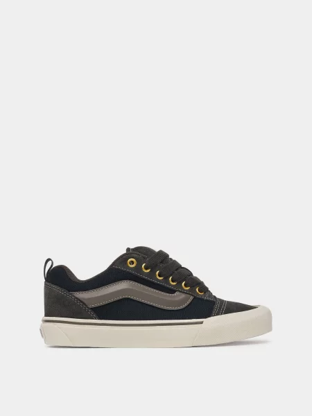 Кожаные кеды Vans черные