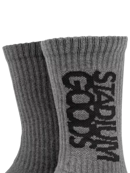 Flanelové ponožky Stadium Goods s potiskem šedé
