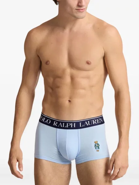 Ленена тениска Polo Ralph Lauren бродирана черно