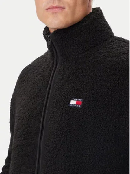 Tommy Jeans Fliso džemperis juoda