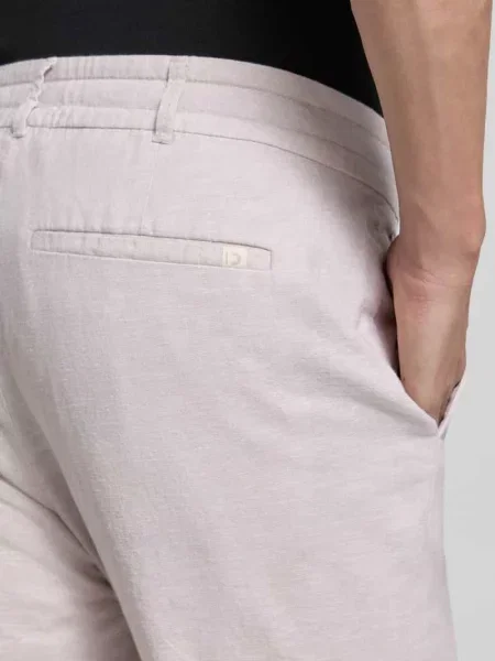 Spodnie z prostymi nogawkami z mieszanki lnu i bawełny Tom Tailor Denim