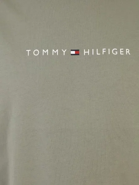 Футболка Tommy Hilfiger з лого оливкова