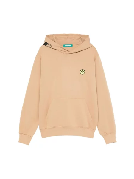 Bluza z kapturem Barrow z kapturem z logo beżowa