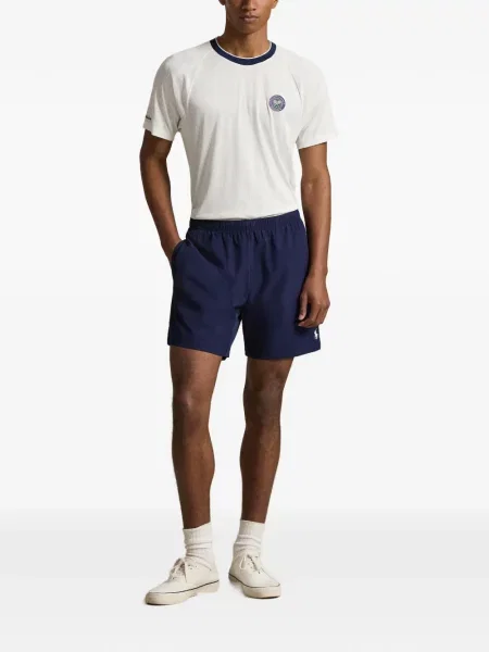Șapcă Polo Ralph Lauren de mătase cu dungi cu cataramă albastru