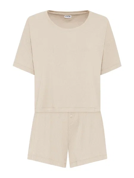 LSCN by LASCANA Kratke hlače za spanje kremna