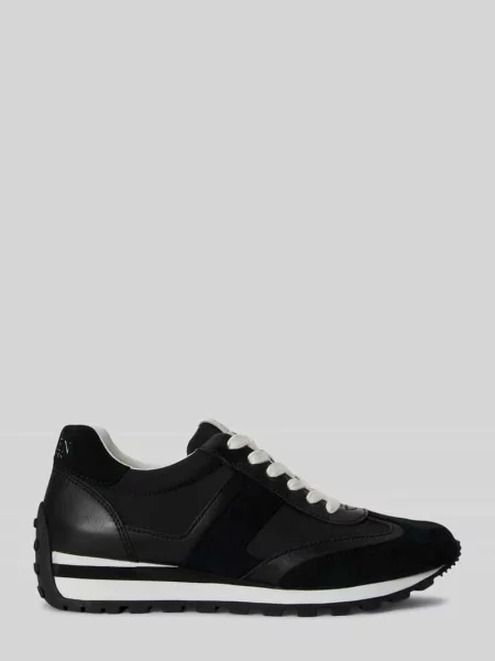 Sneakersy z naturalnej skóry bydlęcej model DANI' Lauren Ralph Lauren czarne