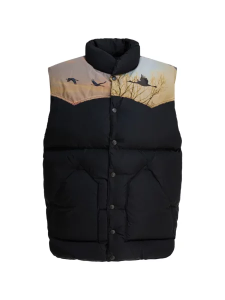 Vestă Needles cu imagine negru