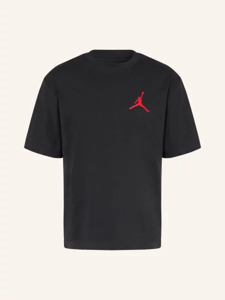 Tričko Nike Jordan black/gym red černé