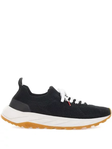 Sneakerși Kiton din piele negru