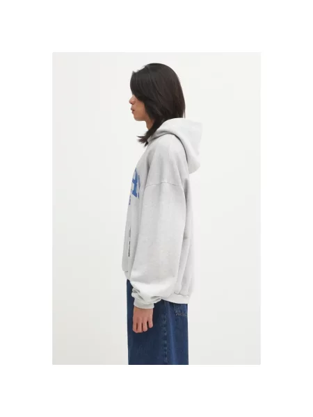 Bluza z kapturem Represent szara