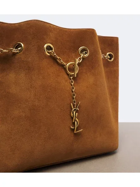 Geantă Saint Laurent din piele bej