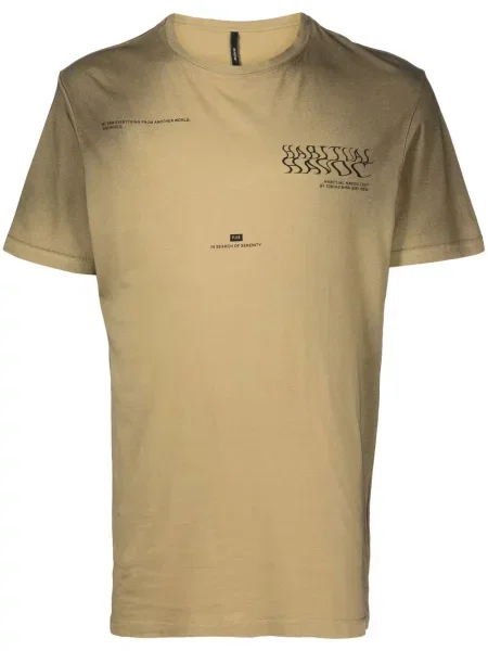 Tricou Iso.poetism cu imagine scurt verde
