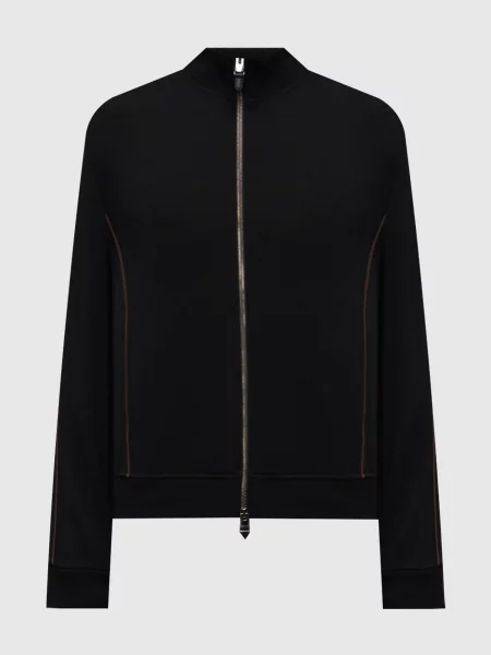 Спортивна куртка з вовни Canali чорна