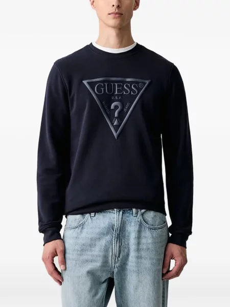 Hanorac Guess cu autograf albastru