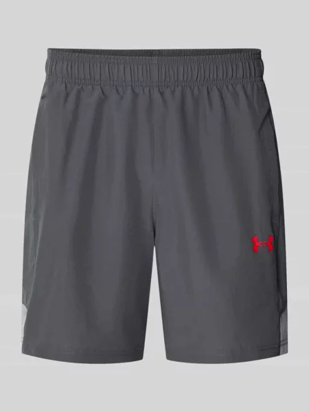 Szorty sportowe o kroju regular fit z elastycznym pasem model UTILITY' Under Armour szare